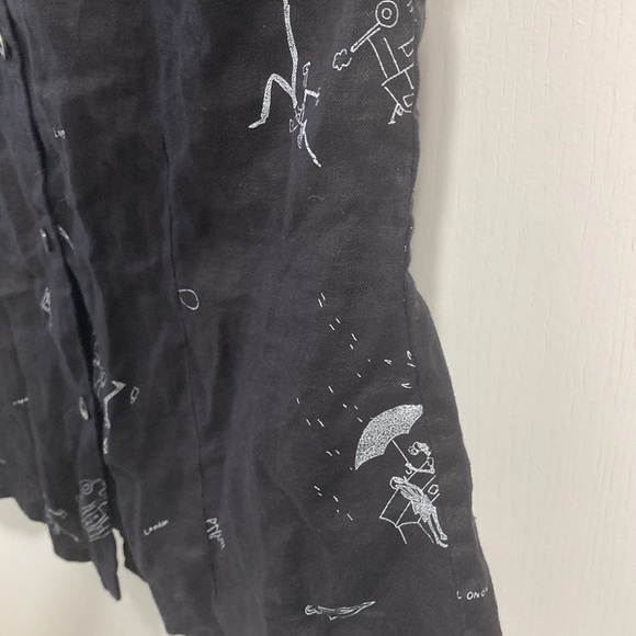 Vintage Rafaella 100% Linen Sleeveless Top Button Up Top - Picture 6 of 15